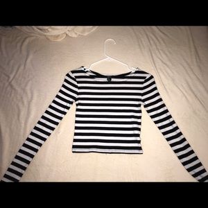 Black and white striped shirt from forever 21